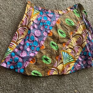 Ankara Africa wrap skirt kente wax print